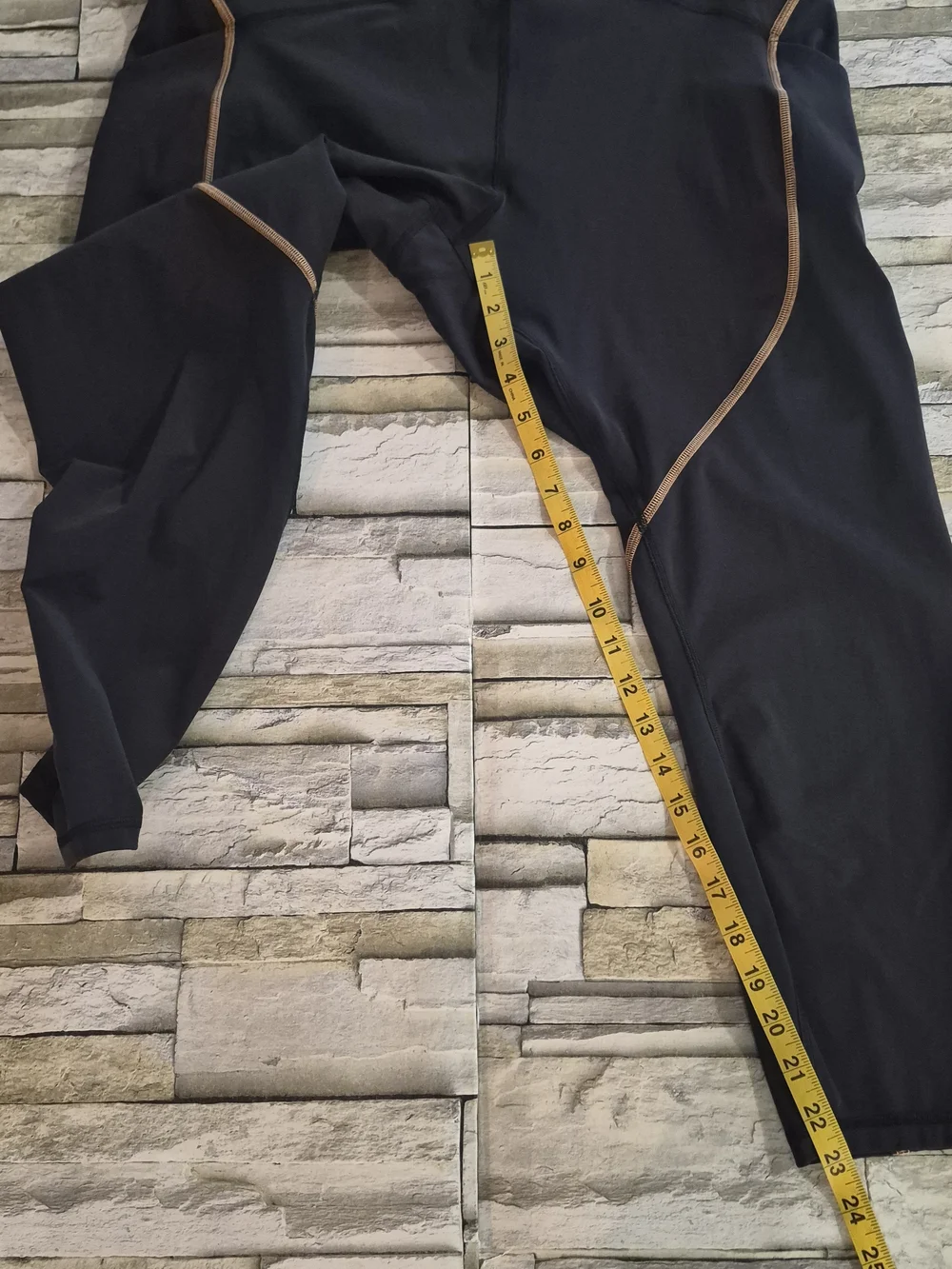 Lululemon Leggins All The Right Places Crop Size 20 Black Stitch Activewear